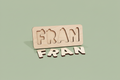 Natural FRAN puzzle - sage green background