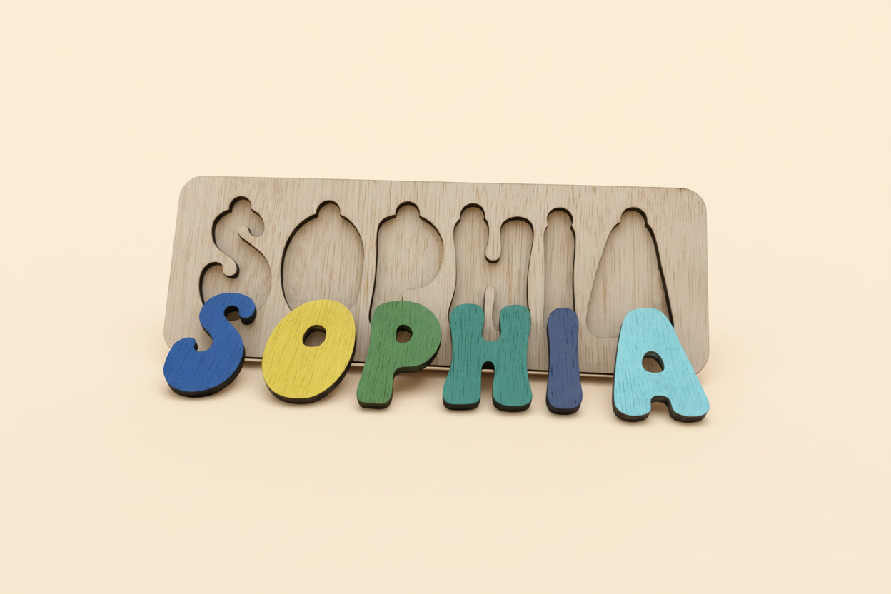SOPHIA puzzle - angled letters out